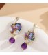 E1738 - Amethyst Tassel Earrings for Women
