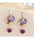 E1738 - Amethyst Tassel Earrings for Women