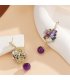 E1738 - Amethyst Tassel Earrings for Women