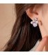 E1743 - Luxury Style zircon Pearl Flower Stud Earrings