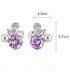 E1743 - Luxury Style zircon Pearl Flower Stud Earrings