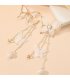 E1748 - South Korea Lace Pearl Diamond Pearl Earrings