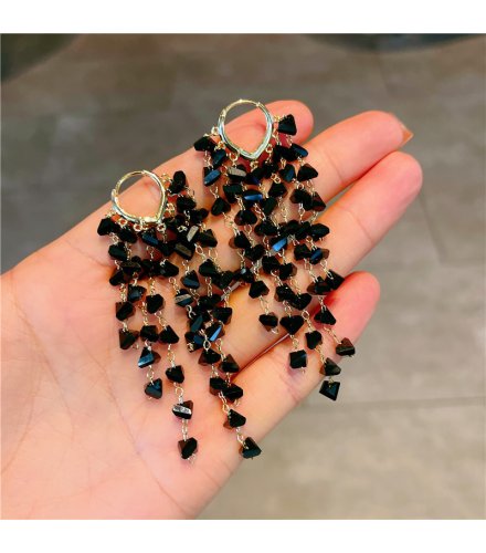 E1750 - Trendy Crystal Tassel Earrings