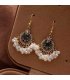 E1751 - Bohemian Diamond Flower Earrings for Women
