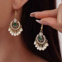 E1751 - Bohemian Diamond Flower Earrings for Women