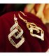 E1753 - Geometric Diamond Ear Hook for Women