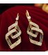 E1753 - Geometric Diamond Ear Hook for Women