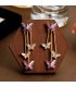 E1754 - Luxury Purple Crystal Butterfly Earrings for Women