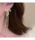 E1755 - French Retro Lace Ribbon Bow Earrings for Women