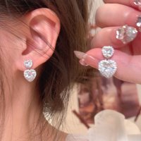 E1768 - Love Zircon Tassel Earrings for Women