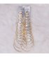 E840 - Exaggerated metal big circle earrings