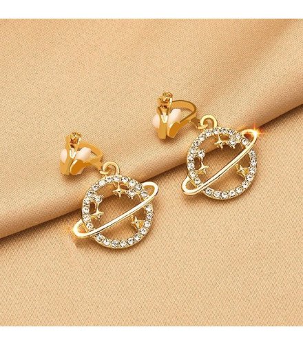 XE086 - Drop Star Long Earrings