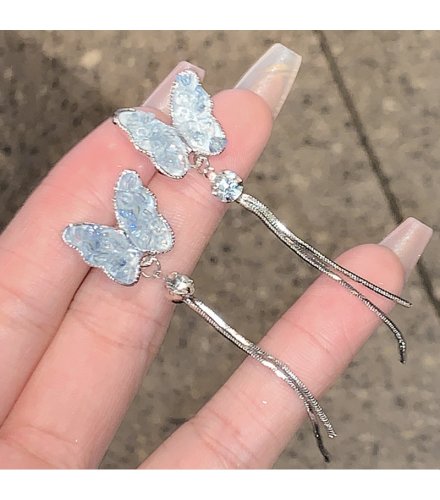 XE142 - Butterfly Stud Drop Earrings