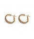 XE143 - Golden Hoop Earrings