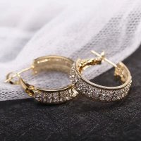 XE143 - Golden Hoop Earrings