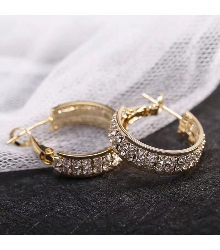 XE143 - Golden Hoop Earrings