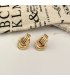 XE144 - Elegant Golden Earrings