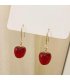 XE145 - Drop Cherry Long Earrings