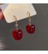 XE145 - Drop Cherry Long Earrings