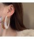 XE155 - Elegant Pearl Ring Earrings