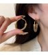 XE156 - Retro Golden Hook Earrings
