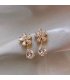 XE157 - Crystal Floral Drop Earrings