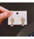 XE157 - Crystal Floral Drop Earrings