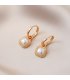 XE173 - Elegant White Stud Clip Earrings