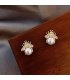 XE186 - Pearl Bee Earrings