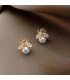 XE186 - Pearl Bee Earrings