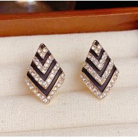 XE191 - Zircon Zebra Earrings