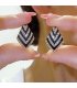 XE191 - Zircon Zebra Earrings