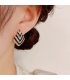 XE191 - Zircon Zebra Earrings