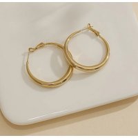 XE195 - Golden Hoop Earrings