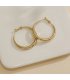 XE195 - Golden Hoop Earrings XE195 - Golden Hoop Earrings