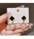 XE197 - Retro Square Drop Earrings