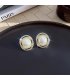 XE199 - Zircon Pearl Gemstone Earrings