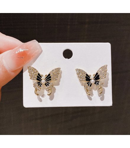 XE202 - Butterfly Zircon Stud Earrings