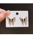 XE202 - Butterfly Zircon Stud Earrings