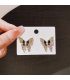 XE202 - Butterfly Zircon Stud Earrings