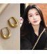 XE203 - Vintage Hoop Golden Earrings