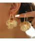 XE210 - Classic Gold Floral Earrings