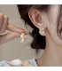 XE211 - Elegant Pearl Floral Earrings