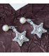 XE215 - Pearl Star Gemstone Earrings