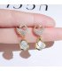 XE230 - Opal Gemstone Drop Earrings