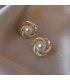 XE232 - Elegant Pearl Stud Earrings