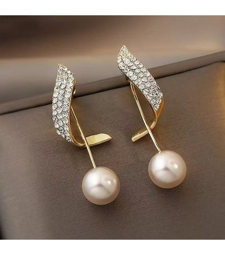 XE234 - Pearl Angel Drop Earrings