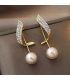XE234 - Pearl Angel Drop Earrings