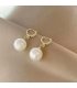 XE238 - Elegant Pearl Drop Earrings