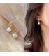 XE239 - Elegant Pearl Hanging Earrings